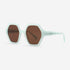 Arc Hexagon and Dimensional Acetate Unisex Sunglasses 22A8064